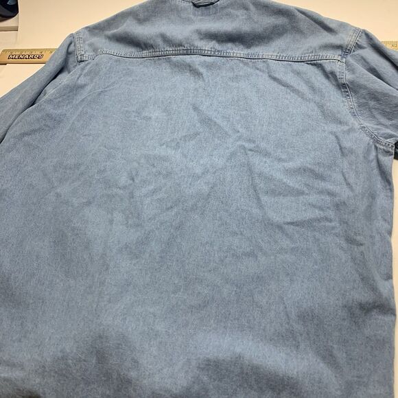 Sierra Pacific Denim Shirt VTG Blue Pagosa Springs CO Single Stitch Embroidered - Picture 9 of 15